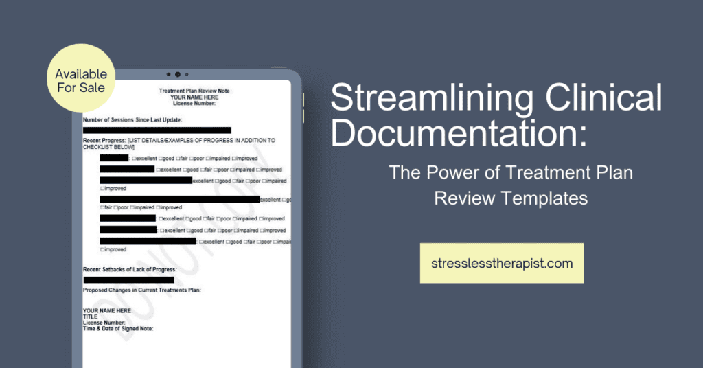 The Power of Treatment Plan Review Templates 1